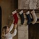 Linen Christmas Stocking with Cuff / Christmas Sock, Tree, Moscow,  Фото №1