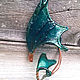 Earcuff for  left  ear "Triton", copper. Cuff Earrings. IVA rainbow art. My Livemaster. Фото №6