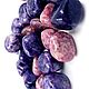 Lepidolita galtovka (mica de litio) región de Moravia.República Checa Oriental. Cabochons. Piedras del mundo. Ярмарка Мастеров.  Фото №4