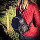 Black urban backpack genuine leather. Backpacks. MiTonA. My Livemaster. Фото №6