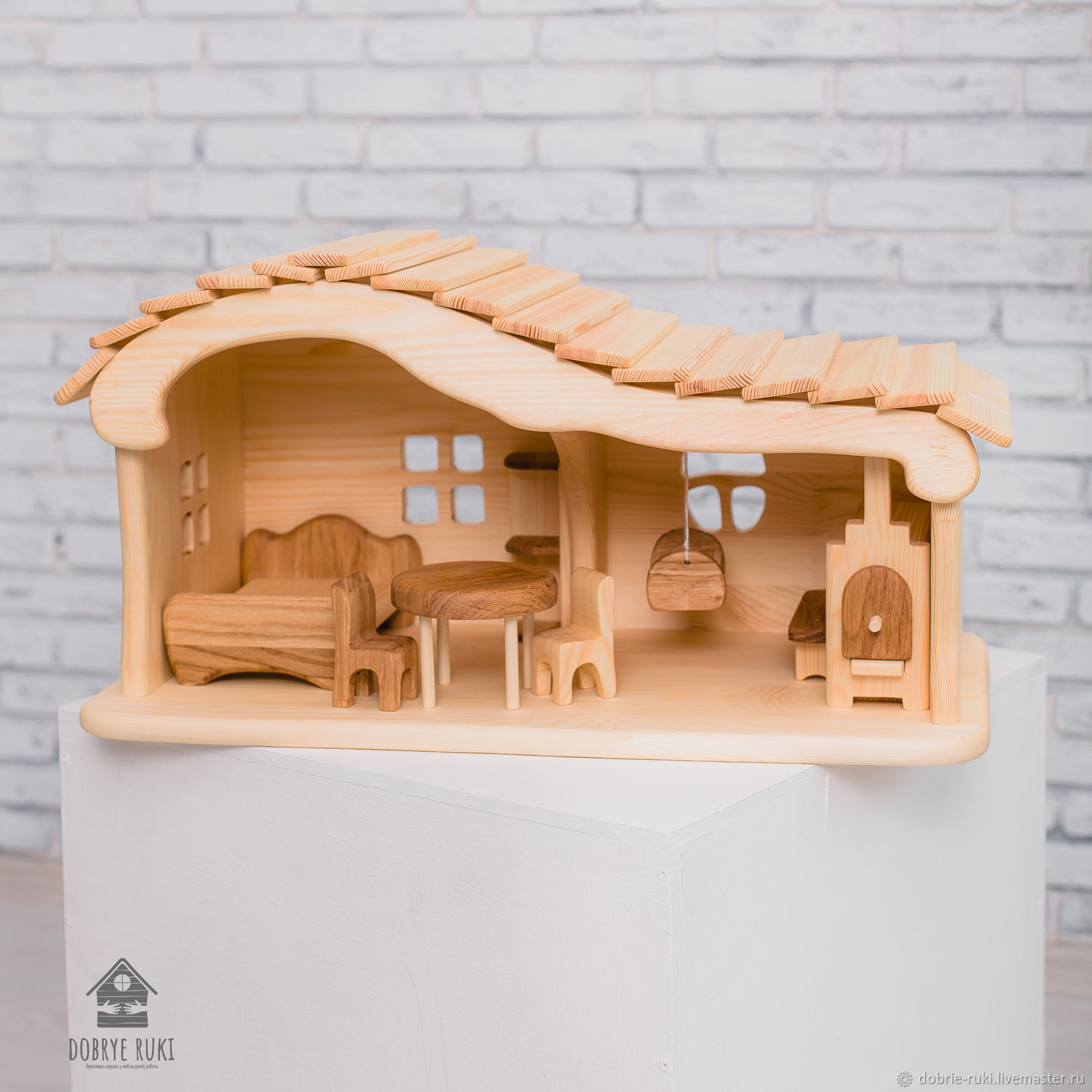Кукольный домик с печкой – купить на Ярмарке Мастеров – 96U59RU ...