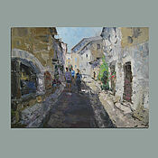 Картины и панно handmade. Livemaster - original item The streets of de Vence. oil painting. Handmade.