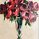 Картина масляными красками Розы, букет, цветы 60х70 см льняной холст. Картины. Анастасия Байдукова. Ярмарка Мастеров.  Фото №5