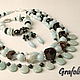 Necklace in amazonite agate. Necklace. Grafoli jewellery. My Livemaster. Фото №4