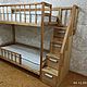 Двухъярусная кровать с лесенкой комодом. Мебель для детской. Илья (Sobol-wood). Интернет-магазин Ярмарка Мастеров.  Фото №2