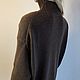 Oversize с японским плечом из кашемира и мериноса. Свитеры. Cashmere & Wool / Машинное вязание. Ярмарка Мастеров.  Фото №4