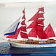 Корабль в бутылке Бриг «России». Модели. ShipsMiron | Корабли в бутылках. Ярмарка Мастеров.  Фото №4
