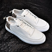 Обувь ручной работы handmade. Livemaster - original item Sneakers made of genuine calfskin and genuine python leather.. Handmade.