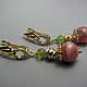 Earrings with rhodochrosite 'Temptation'. Earrings. Beautiful gifts for the good people (Alura-lights). My Livemaster. Фото №4