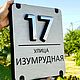 Адресная табличка ХТ80. Таблички. Нome address. Интернет-магазин Ярмарка Мастеров.  Фото №2