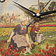 Часы "Старая Голландия. На грядке" деревянные настенные, Часы классические, Москва,  Фото №1