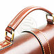 Leather briefcase light brown. Brief case. Russian leather Guild. My Livemaster. Фото №4