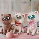 Котенок Облачко/Сухое валяние. Войлочная игрушка. Марина Рябова / marina-toys. Ярмарка Мастеров.  Фото №6