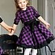 Dress for girls ' Lavender cage'. Childrens Dress. Alexandra Maiskaya. My Livemaster. Фото №4