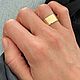 Широкое кольцо из золота или серебра, Кольца, Москва,  Фото №1