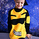 Black and yellow children's sweatshirt with stand, sweatshirt for boy Bonito, Sweatshirts and hoodies, Novosibirsk,  Фото №1