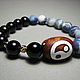 Bracelet with sodalite, agate and Ji Yin and Yang. Bead bracelet. Beautiful gifts for the good people (Alura-lights). My Livemaster. Фото №4