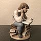 Заказать Винтаж: LLADRO 6318 фарфоровая статуэтка Мальчик с книгами. Коллекция Frau Burd. Ярмарка Мастеров. . Статуэтки винтажные Фото №3