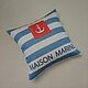 Maison Marine pillowcase 45h45 blue, Pillow, Moscow,  Фото №1