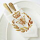 Napkin with the volume embroidery 'Her Majesty bee'. Tablecloths. Shpulkin dom. Online shopping on My Livemaster.  Фото №2