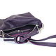 Purple Crossbody Bag made of genuine leather-a bag for every day. Crossbody bag. BagsByKaterinaKlestova (kklestova). My Livemaster. Фото №5