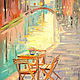 Oil painting on canvas. Twilight in Venice, Pictures, Moscow,  Фото №1