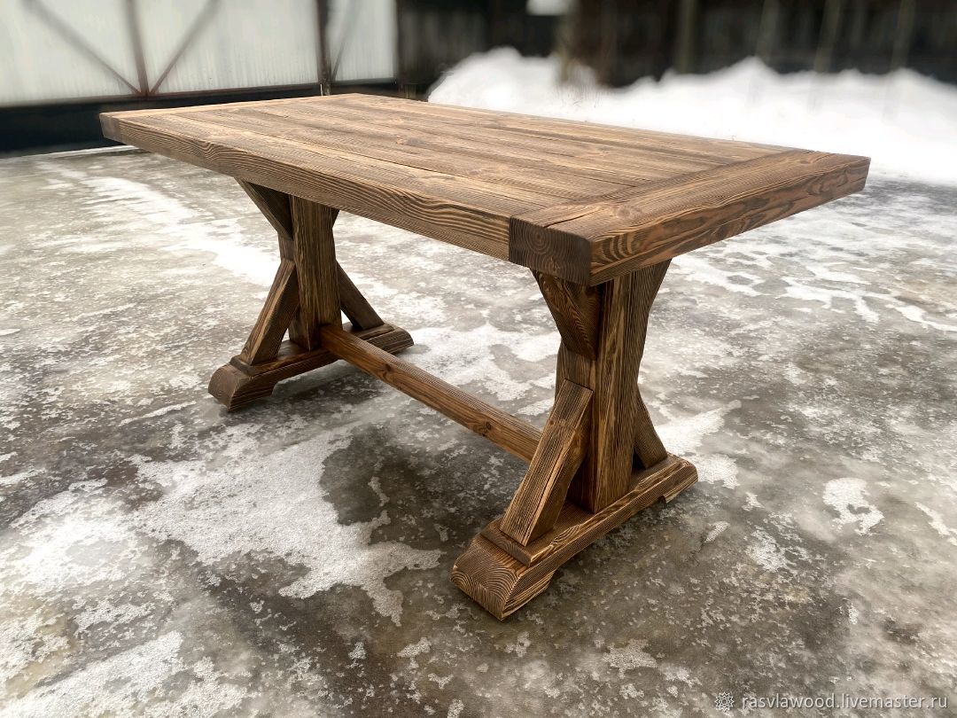 Технология изготовления стола из дерева своими руками