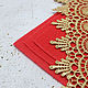 Order Felt: Embroidery base Red 30h30 cm thickness 1 mm. agraf. Livemaster. . Felts Фото №3