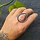 Кольцо с родохрозитом. Кольца. Karma-jewelry. Ярмарка Мастеров.  Фото №4