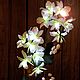 Bouquet lamp 'Orchid Cattleya white' 2 sprigs. Table lamps. Elena Krasilnikova. Online shopping on My Livemaster.  Фото №2