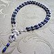 necklace-transformer 'midnight flower' (lapis lazuli, zircon). Necklace. Pani Kratova (panikratova). Online shopping on My Livemaster.  Фото №2