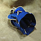 A pouch for runes and gorgeous blue leather. Baggie. Kooht. My Livemaster. Фото №4
