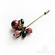 Brooch needle: Brooch 'Forest berry', Stick pin, Moscow,  Фото №1