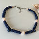 Necklace with lapis lazuli and pearls. Necklace. Sonia Dov jewellery. My Livemaster. Фото №4