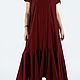 Синее, летнее, свободное платье трапециевидной формы - DR0760CT. Платья. EUG FASHION. Ярмарка Мастеров.  Фото №5