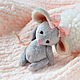 Мышенька (6см). Тедди Зверята. teddy_and_toys. Ярмарка Мастеров.  Фото №4