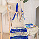 Beach knitted bag-string bag ' Sea surf'. Beach bag. avokado. Online shopping on My Livemaster.  Фото №2