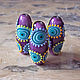 Заказать Бусина лэмпворк "Восточный орнамент". Natalia Korolyuk lampwork beads. Ярмарка Мастеров. . Бусины Фото №3