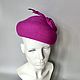 Pill hat in retro style fuchsia. Hats1. irina-popilova. Online shopping on My Livemaster.  Фото №2