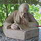 Винтаж: «Ленин за столом», Гипс, 1938 г, авт. Андреев, Статуэтки винтажные, Кинешма,  Фото №1