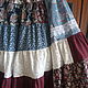 Long patchwork boho romantic cotton skirt. Skirts. Precious-things (precious-things). My Livemaster. Фото №4