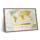 Map Of Travel Map Geograghy World. Decor. mybestbox (Mybestbox). My Livemaster. Фото №4