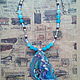 Beads pendant-necklace ' Look beyond the surf'. Beads2. juliaChernysheva. My Livemaster. Фото №5