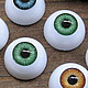 18мм Глаза кукольные (зеленые) 2шт. "3200", Фурнитура для кукол и игрушек, Москва,  Фото №1