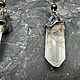Серьги с данбуритом "Ti". Серьги классические. Art Gems. Интернет-магазин Ярмарка Мастеров.  Фото №2