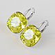 NEW Swarovski Серебряные серьги Сваровски Swarovski. Серьги классические. Lip-ka. Интернет-магазин Ярмарка Мастеров.  Фото №2