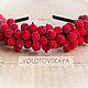 Ягодный ободок, обруч с ягодами, ободок с калиной клюквой, Ободки, Витебск,  Фото №1