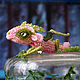 Order Brooch dragon 'Pinky'. Dragon bead. Brooch beads. master Alena Litvin. Livemaster. . Brooches Фото №3
