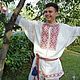 The shirt is a men's ceremonial, People\\\'s shirts, Bryansk,  Фото №1