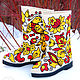 boots: ' Khokhloma'. Felt boots. Miloslava. Online shopping on My Livemaster.  Фото №2
